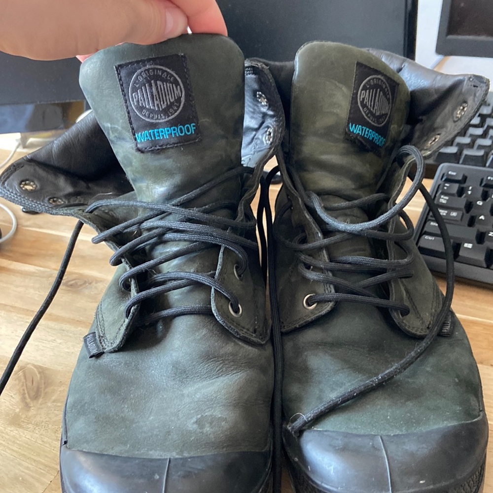 Palladium waterproof boots, size 12 men’s